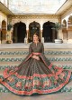 Floral Print Readymade Anarkali Dress For Wedding